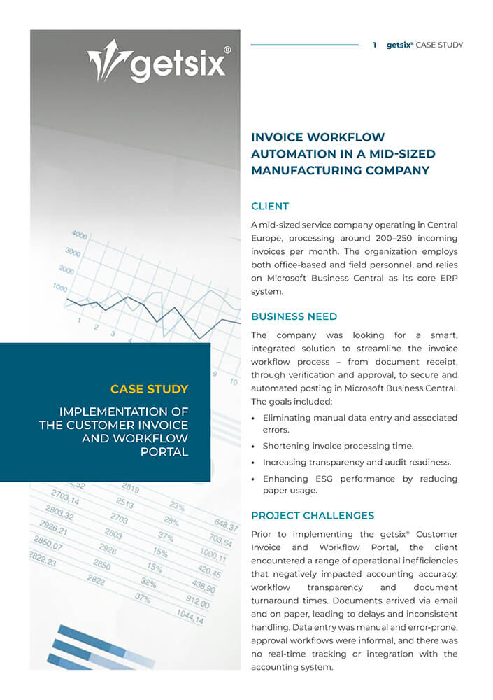 Invoice Workflow Automation in a Mid-Sized Manufacturing Company