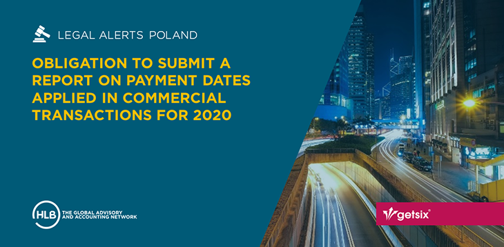 Obligation to submit a report on payment dates applied in commercial transactions for 2020