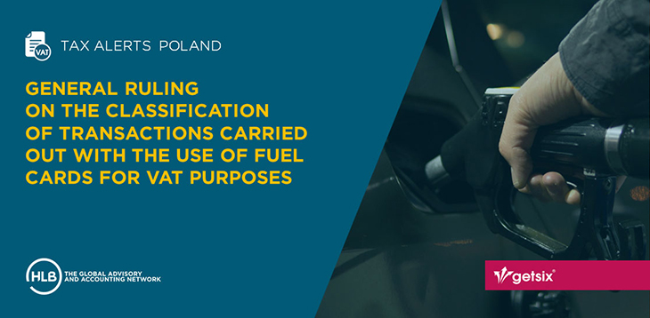 General ruling regarding classification of transactions carried out with the use of fuel cards for VAT purposes