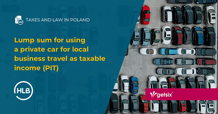 Lump sum for using a private car for local business travel as taxable income PIT